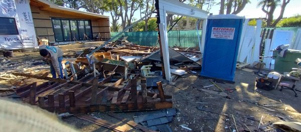 Garage demolition and clean up - This demolition was done on a old garage that needed to go. We demoed the garage and cleaned the debris and left the land cleared for the homeowner to build his new garage.