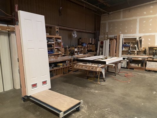 Shop Tour - Take a quick tour of our door shop. We take great pride in our process and our environment. Shop Tour - Take a quick tour of our door shop. We take great pride in our process and our environment.