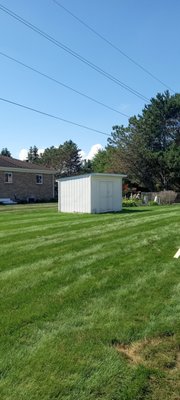 Demo removal of old shed. - Old shed Demoed , job well done getting ready for the new Shed to be put in. Demo removal of old shed. - Old shed Demoed , job well done getting ready for the new Shed to be put in.