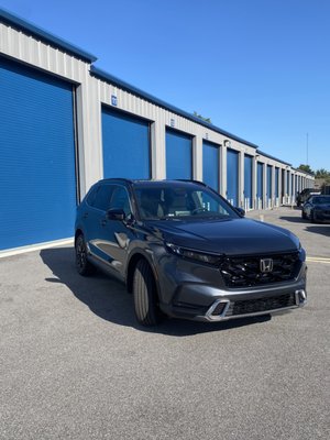 Ceramic Coated CRV - This client opted for our Ceramic Pro 'Silver Package' to safeguard their 2024 Honda CRV. Every surface, including paint, windows, wheels, trim, and emblems, received the world's premier ceramic coating, Ceramic Pro. This advanced protection shields against fading, oxidation, loss of gloss, swirls, and chemical etching for the next five years. In half a decade, this CRV will retain its pristine appearance, surpassing its original condition and ensuring easier maintenance with long-lasting cleanliness. Ceramic Coated CRV - This client opted for our Ceramic Pro 'Silver Package' to safeguard their 2024 Honda CRV. Every surface, including paint, windows, wheels, trim, and emblems, received the world's premier ceramic coating, Ceramic Pro. This advanced protection shields against fading, oxidation, loss of gloss, swirls, and chemical etching for the next five years. In half a decade, this CRV will retain its pristine appearance, surpassing its original condition and ensuring easier maintenance with long-lasting cleanliness.