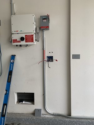 Solar ready Ev Chargers - In this particular installation the house was pre wired for solar. Making it a fast installation Solar ready Ev Chargers - In this particular installation the house was pre wired for solar. Making it a fast installation