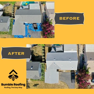 Before & After - Roofing Replacement: Before & After