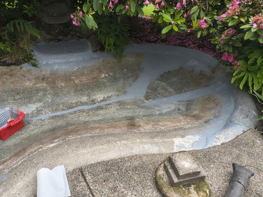 Goldy's Thurston Koi Pond - 1940s Concrete KOI POND Repair Goldy's Thurston Koi Pond - 1940s Concrete KOI POND Repair