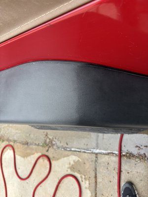 Trim restoration - This jeep is one of many vehicles we have done trim restoration on. We use a ceramic trim restorer that extends the life of the trim. Trim restoration - This jeep is one of many vehicles we have done trim restoration on. We use a ceramic trim restorer that extends the life of the trim.