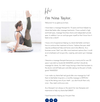 About us!! - I am a mobile massage therapist that specializes in pain relief through targeted massage therapy About us!! - I am a mobile massage therapist that specializes in pain relief through targeted massage therapy