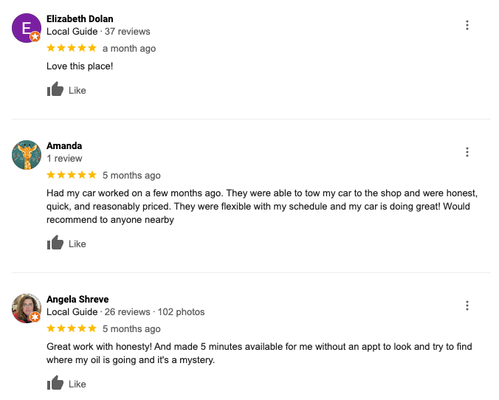 Read Our Google Reviews! - Since 2004, Taney Service Center has been a part of the community. We take the stress and worry about vehicle maintenance and repairs away. Looking for a shop that cares? A shop that does not just want your money?  Give us a call or stop by and visit us.