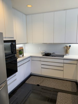 La Costa - This project came to me as a typical case after the water mitigation was performed. Their insurance carrier was not approving to remove and replace all of the cabinets even though the cabinets were constructed out of melamine. I did the leg work for my clients getting three bids from outside cabinet vendors stating the cabinets needed to be removed and replaced due to the melamine age and oxidation. The adjuster and his supervisor still would not approve the replacement. So, I hired one of my cabinet vendors to custom build the lower boxes to match what was existing. They came out great but you can still tell there is slight color variation from the existing cabinets. This goes to show a worse case scenario for one of my jobs. The countertops and backsplash were all custom built out of three slabs of quartz, pretty standard. I upgraded the client with full backsplashes, custom undermount sink with a zero reveal, trash compactor delete into a double trash can pull out. The customers were very happy at the end of this project and how it turned out. If we end up doing this journey together, trust my work and my process and you will be glad that you went with me. La Costa - This project came to me as a typical case after the water mitigation was performed. Their insurance carrier was not approving to remove and replace all of the cabinets even though the cabinets were constructed out of melamine. I did the leg work for my clients getting three bids from outside cabinet vendors stating the cabinets needed to be removed and replaced due to the melamine age and oxidation. The adjuster and his supervisor still would not approve the replacement. So, I hired one of my cabinet vendors to custom build the lower boxes to match what was existing. They came out great but you can still tell there is slight color variation from the existing cabinets. This goes to show a worse case scenario for one of my jobs. The countertops and backsplash were all custom built out of three slabs of quartz, pretty standard. I upgraded the client with full backsplashes, custom undermount sink with a zero reveal, trash compactor delete into a double trash can pull out. The customers were very happy at the end of this project and how it turned out. If we end up doing this journey together, trust my work and my process and you will be glad that you went with me.