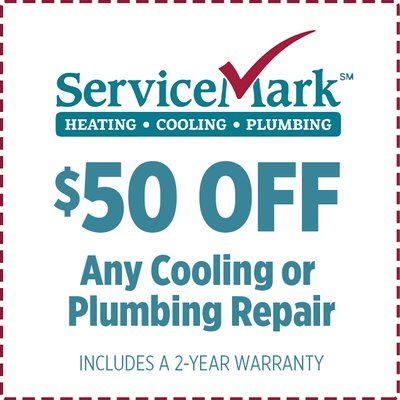 $50 Off Any Cooing or Plumbing Repair - Dispatch fee additional. May not be combined with any other offer. Offer cannot be used towards drain clearings or tune-ups. $50 Off Any Cooing or Plumbing Repair - Dispatch fee additional. May not be combined with any other offer. Offer cannot be used towards drain clearings or tune-ups.