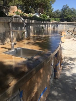 Lions, Tigers, and Bears Sanctuary - As this Animal Rescue sanctuary continues to grow, they are looking to provide a beautiful experience as well. They have installed some new concrete countertops and benches. They needed someone to stain and seal their new bare concrete. In comes Concrete Transformations and in one day, we were able to Dry Prep, Masking, Stain, and Seal in one long day.