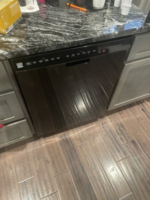 Dishwasher swap out - Old dishwasher stopped working properly, Client decided to get a new one and upgrade to stainless, swapped out the old one and hauled it off Dishwasher swap out - Old dishwasher stopped working properly, Client decided to get a new one and upgrade to stainless, swapped out the old one and hauled it off