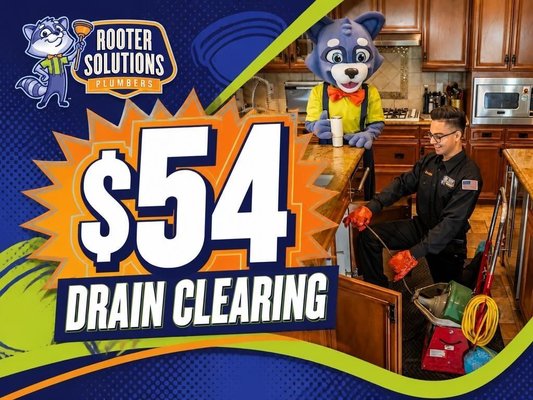 $54 Drain Cleaning - EXPIRES December 31, 2026
Take advantage of this unbeatable offer, and get your drain clearing done for just $54! Get professional plumbing services from Rooter Solutions today.
*Coupons must be mentioned or presented at the time of booking or service. Promotions can not be combined. $54 Drain Cleaning - EXPIRES December 31, 2026
Take advantage of this unbeatable offer, and get your drain clearing done for just $54! Get professional plumbing services from Rooter Solutions today.
*Coupons must be mentioned or presented at the time of booking or service. Promotions can not be combined.