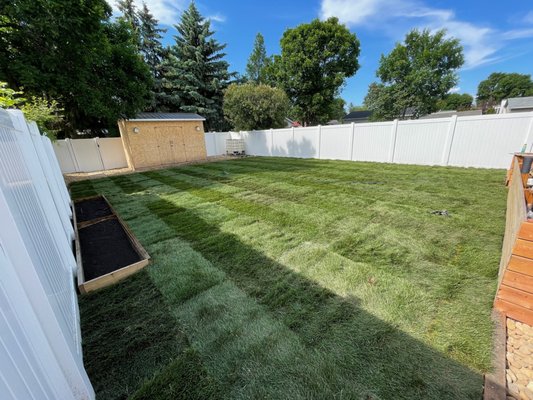 Full Yard Development - Grading, Sod, Irrigation, Mulch beds and Planting Full Yard Development - Grading, Sod, Irrigation, Mulch beds and Planting