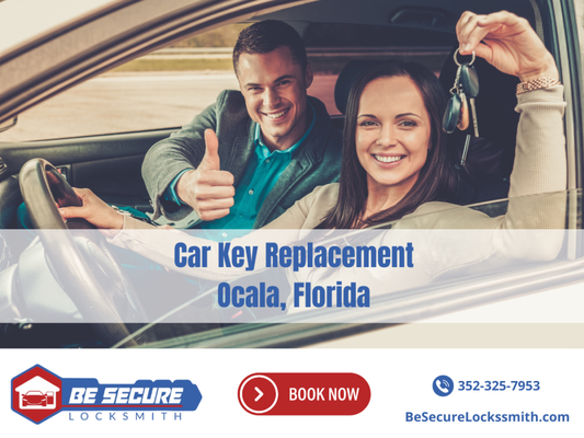 Car Key Programming - Be Secure Locksmith in Ocala, FL, has key fobs in stock. We can replace your car keys on the same day in most cases.
