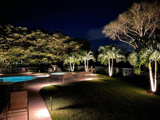 Night-Time Showpiece - This client wanted to transform their new landscape into a night-time showpiece. We used professional-grade low voltage LED fixtures to accomplish this effect. Night-Time Showpiece - This client wanted to transform their new landscape into a night-time showpiece. We used professional-grade low voltage LED fixtures to accomplish this effect.