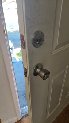 New locks installation - Customer, wanna replace old locks. Two new locks