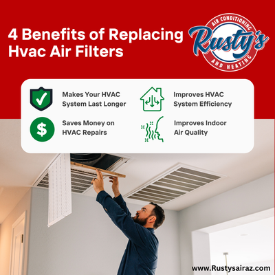 Air Filter Replacement - 4 Benefits Of Changing Your Air Filter
Clean Indoor Air. As you can imagine, your air filter collects all kinds of dust, spores, hair, dander, and other particles that get pumped through your air conditioning system. ...
Cleaner House. ...
Better Health & Seasonal Allergy Relief. ...
Improved HVAC System Efficiency. Air Filter Replacement - 4 Benefits Of Changing Your Air Filter
Clean Indoor Air. As you can imagine, your air filter collects all kinds of dust, spores, hair, dander, and other particles that get pumped through your air conditioning system. ...
Cleaner House. ...
Better Health & Seasonal Allergy Relief. ...
Improved HVAC System Efficiency.