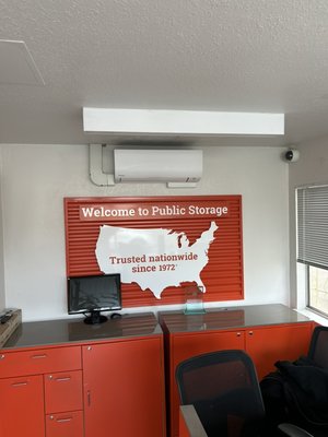 New Mini split for storage office - New remodel for storage office and added Heat-Pump air handler and condenser. New Mini split for storage office - New remodel for storage office and added Heat-Pump air handler and condenser.