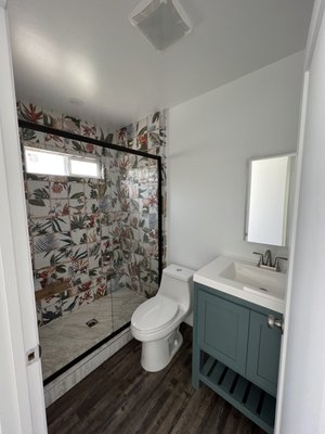 ADU Garage conversion with addition - Detached garage conversion with a new addition. This ADU has a bedroom, full bathroom, kitchen, living room, laundry, and private patio. ADU Garage conversion with addition - Detached garage conversion with a new addition. This ADU has a bedroom, full bathroom, kitchen, living room, laundry, and private patio.