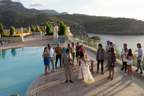 Destination Wedding - Spain - Planned an elegant summer destination wedding for our couple from the US at a historic villa overlooking the Mediterranean coastline in Marbella, Spain. The event seamlessly blended sophisticated European charm with personalized wedding experiences, creating an unforgettable celebration for 75 international guests.