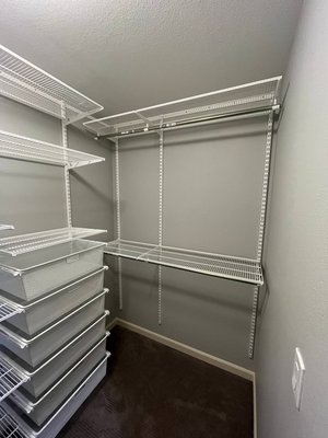 Closet System installation - Hi there, please have a look at our work. We have installed closet organisation system.