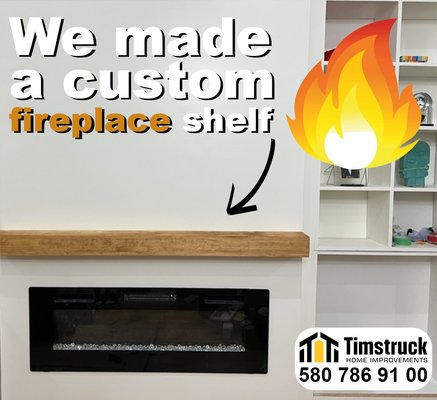 Custom hardwood shelf for fireplace - Partnering with designer Victoria, we took on a Jersey City transformation. Our highlight? This custom Pine wood mantlepiece. Rustic meets refined. For a closer look and more of our works, check the link in our profile. Got a vision of your own?

📞 580-786-9100. Let's bring it to life!