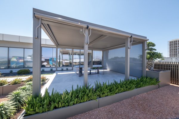 Residential Rooftop Adjustable Louvered Pergola Project - This project involved two separate units catering to different forms of entertainment for this client. With these two Adjustable Louvered Pergola units our client can now entertain in style and comfort. This client couldn’t be more impressed with our work from start to finish and now can enjoy his new terrace with Luxurio Pergolas. Residential Rooftop Adjustable Louvered Pergola Project - This project involved two separate units catering to different forms of entertainment for this client. With these two Adjustable Louvered Pergola units our client can now entertain in style and comfort. This client couldn’t be more impressed with our work from start to finish and now can enjoy his new terrace with Luxurio Pergolas.