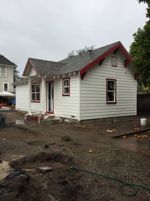 Accessory Dwelling Unit (ADU) - This a project of a detached accessory dwelling unit (ADU) with 2 bedrooms, kitchen, 1 bathrooms and a laundry closet. The unit has a dedicated water heater and HVAC systems and a separate meter. The floorplan of that ADU maximized the usable space by eliminating hallways. Was finished within 3.5 months. Accessory Dwelling Unit (ADU) - This a project of a detached accessory dwelling unit (ADU) with 2 bedrooms, kitchen, 1 bathrooms and a laundry closet. The unit has a dedicated water heater and HVAC systems and a separate meter. The floorplan of that ADU maximized the usable space by eliminating hallways. Was finished within 3.5 months.