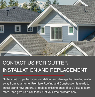Siding & Gutters - Upgrade your property’s protection and curb appeal with expert siding and gutter services from Premiere Roofing and Construction. Serving Troy, MI and the surrounding areas, our skilled contractors handle everything from new installations to replacements, using top-quality materials like Hardie board, stone veneer, and vinyl siding. With years of experience and a dedication to excellent service, we make it easy to improve your home or business, boost energy efficiency, and protect against the elements. Call today for a free estimate and see why so many trust Premiere Roofing and Construction for their siding and gutter needs.
