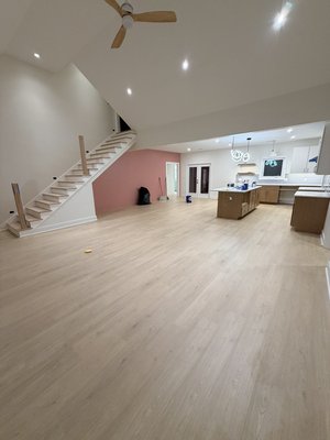 New construction laminate installation! - New construction laminate install! Materials and installation provided by The Flooring Princess! Flooring above: Mohawk Hampton Villa, Color Sunbleached Oak.  Come into our showroom today!