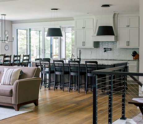 Kitchen Remodeling - This modern kitchen renovation project was completed at the end of November 2023 for a client in Bellevue.