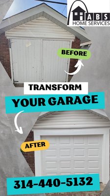 Garage Door Conversion - Ready for a hassle free garage door? A new garage door adds function, security. Call now for an estimate! Garage Door Conversion - Ready for a hassle free garage door? A new garage door adds function, security. Call now for an estimate!