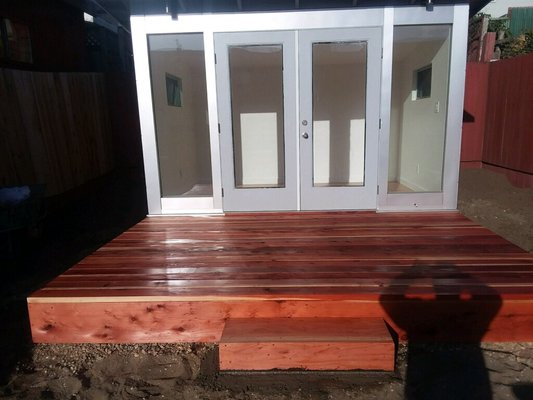 Backyard Deck and Office in San Francisco - Privacy Office and Backyard Deck.