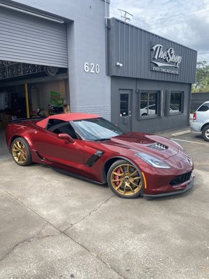2017 Corvette Z06 - This well maintained Corvette was starting to show some minor wear as a daily driver so it came to us for freshening up. A full paint correction and paint chip repair service followed by a full 3M ceramic coating left it shining like new. Brake service and an interior detailing left it showroom fresh and ready to go! 2017 Corvette Z06 - This well maintained Corvette was starting to show some minor wear as a daily driver so it came to us for freshening up. A full paint correction and paint chip repair service followed by a full 3M ceramic coating left it shining like new. Brake service and an interior detailing left it showroom fresh and ready to go!