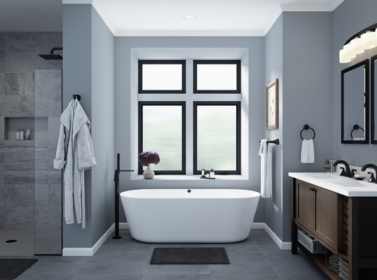 Milgard Black Vinyl Trinsic Series - Milgard black interior/exterior vinyl. Trinsic Series.