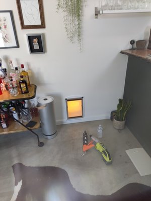 pet door installation - This is a pet door installation, the customer is very satisfied pet door installation - This is a pet door installation, the customer is very satisfied