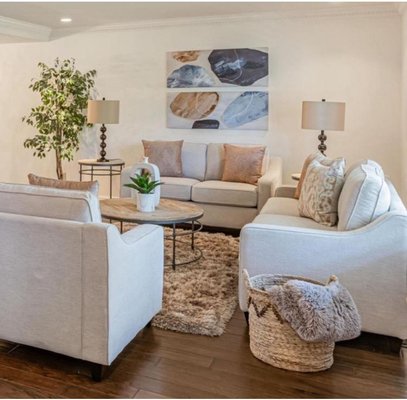 Living Room - Large formal living room in need of grouping furniture arrangement to bring the room together. Living Room - Large formal living room in need of grouping furniture arrangement to bring the room together.