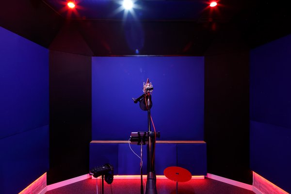 The Vocal Room - The vocal room is primarily used for recording vocals and acoustic instruments. It is acoustically dead with an incredibly low noise floor. The Vocal Room - The vocal room is primarily used for recording vocals and acoustic instruments. It is acoustically dead with an incredibly low noise floor.