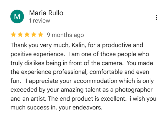 5 Star Google Reviews - In a world where first impressions matter more than ever, the significance of a captivating headshot cannot be underestimated. Your headshot includes your virtual handshake, digital calling card, and personal brand statement. When creating headshots that exude professionalism and authenticity, look no further than the skilled lens of Kalin Tabov. 5 Star Google Reviews - In a world where first impressions matter more than ever, the significance of a captivating headshot cannot be underestimated. Your headshot includes your virtual handshake, digital calling card, and personal brand statement. When creating headshots that exude professionalism and authenticity, look no further than the skilled lens of Kalin Tabov.
