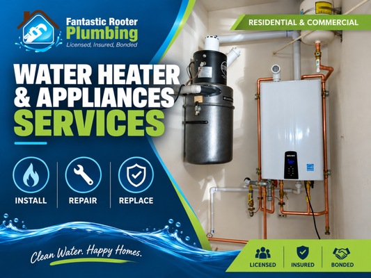 Repipe Plumbing - Fantastic Rooter Plumbing installs, repairs, cleans and replaces:
- Garbage disposals
- Faucets
- Drains
- Water and drain lines
- Gas pipes
- Sump pumps
- Toilets

We’ll also take care of any water pressure issues you’re experiencing. Our team will make sure everything’s operating properly once we’re done. Additionally, we offer water softening treatments for your drains and pipes to reduce the amount of calcium and magnesium in your water system.

Fill out the contact form to learn more about our general plumbing services in Gilroy, CA and Santa Clara County.

You can rely on the quality of our work here at Fantastic Rooter. We employ hydro-flush technology to remove grease buildup in your pipes. While we mostly use this service for commercial properties, residential clients can also benefit from this service. Whatever your plumbing needs, you can rely on our team to handle them quickly and efficiently.

Call us at 408-317-4151 today to get fantastic general plumbing services for your Gilroy, CA or Santa Clara County property.