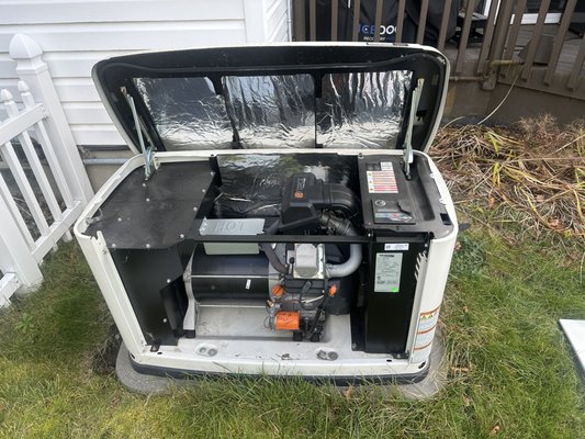 Annual maintenance on a 13kW Generac - Here is a customer's 13kW Generac Home Standby generator getting the full annual maintenance package! We service all kinds of generators, but Generac is the most common. Do you have a home standyby generator in need of service? Generac recommends annual service. Our standard annual maintenance includes everything that is recommended. Oil change, oil filter, air cleaner, spark plugs, and all voltage checks. Keep your generator running smooth! Contact us today and join our annual maintenance program for just $125! Annual maintenance on a 13kW Generac - Here is a customer's 13kW Generac Home Standby generator getting the full annual maintenance package! We service all kinds of generators, but Generac is the most common. Do you have a home standyby generator in need of service? Generac recommends annual service. Our standard annual maintenance includes everything that is recommended. Oil change, oil filter, air cleaner, spark plugs, and all voltage checks. Keep your generator running smooth! Contact us today and join our annual maintenance program for just $125!