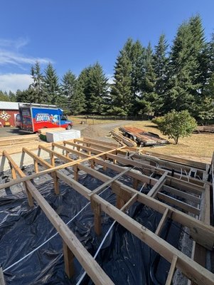 House addition - Laying the groundwork for another successful project. Our team is completing the underground plumbing and rough-in work for this home addition, setting the stage for the next phase of construction.
