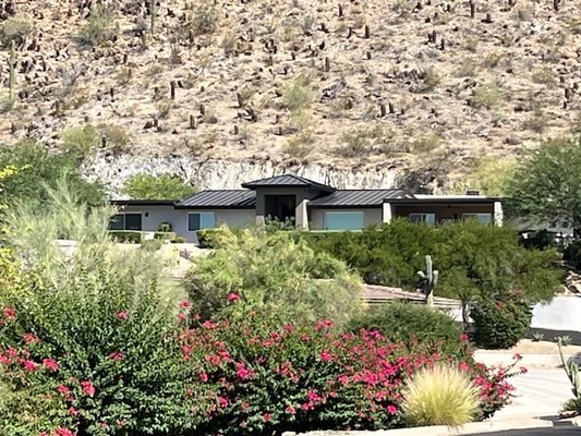 Metal Roof in Paradise Valley - Customer wanted to have his old tile roof replaced with this metal roof. Metal Roof in Paradise Valley - Customer wanted to have his old tile roof replaced with this metal roof.