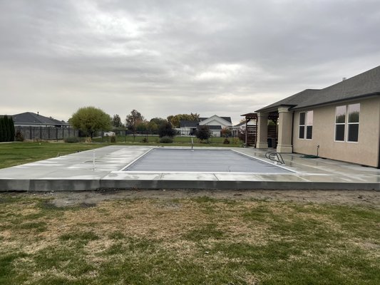 Automatic Pool Cover Replacements - At M&M Pools and More LLC, we specialize in automatic pool cover replacement and service, helping homeowners restore the safety, efficiency, and convenience their cover is designed to provide.
Over time, pool covers can experience fabric deterioration, track issues, motor wear, or alignment problems. Our team will evaluate your existing system and provide the right solution — whether that’s replacing the cover fabric, repairing components, or upgrading the system for better performance.
We work with trusted manufacturers and quality materials to ensure your new cover fits properly, operates smoothly, and is built for long-term durability. As a local, owner-operated company, we focus on honest recommendations and professional installation, always keeping your best interest in mind.
A properly functioning automatic cover helps:
Improve safety for children and pets
Reduce water evaporation and heat loss
Keep debris out of your pool
Lower chemical and maintenance needs
Extend the life of your pool and liner
Professional installation. Reliable operation. Protection you can count on. Automatic Pool Cover Replacements - At M&M Pools and More LLC, we specialize in automatic pool cover replacement and service, helping homeowners restore the safety, efficiency, and convenience their cover is designed to provide.
Over time, pool covers can experience fabric deterioration, track issues, motor wear, or alignment problems. Our team will evaluate your existing system and provide the right solution — whether that’s replacing the cover fabric, repairing components, or upgrading the system for better performance.
We work with trusted manufacturers and quality materials to ensure your new cover fits properly, operates smoothly, and is built for long-term durability. As a local, owner-operated company, we focus on honest recommendations and professional installation, always keeping your best interest in mind.
A properly functioning automatic cover helps:
Improve safety for children and pets
Reduce water evaporation and heat loss
Keep debris out of your pool
Lower chemical and maintenance needs
Extend the life of your pool and liner
Professional installation. Reliable operation. Protection you can count on.
