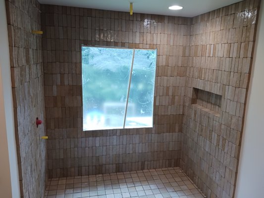 bathroom remodel - This remodel was done with the homeowner involvement from start to finish. the flooring had to be taken down completely to plane and level the floor joist prior to installation. I love working with homeowners to give them the bathroom they always wanted. give me a call for a free estimate today