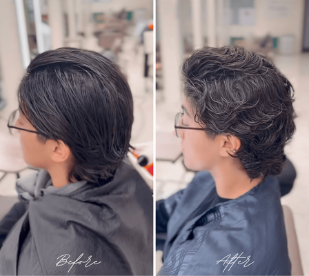 Men's Perm - Before & After - Our Men’s Perm Before & After portfolio showcases how different perm styles can completely transform your look based on your hair length, texture, and desired style.
From shorter lengths with natural volume and soft texture, to medium and longer styles with defined waves, curls, or trendy Korean-inspired designs—this gallery helps you explore what’s possible at every stage of hair growth.
Whether you're starting with short hair or growing it out, these before & after results are designed to give you real inspiration and help you find the perfect perm style for you. Men's Perm - Before & After - Our Men’s Perm Before & After portfolio showcases how different perm styles can completely transform your look based on your hair length, texture, and desired style.
From shorter lengths with natural volume and soft texture, to medium and longer styles with defined waves, curls, or trendy Korean-inspired designs—this gallery helps you explore what’s possible at every stage of hair growth.
Whether you're starting with short hair or growing it out, these before & after results are designed to give you real inspiration and help you find the perfect perm style for you.