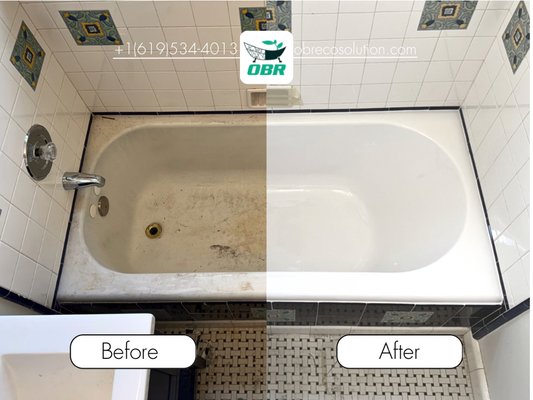 Cast Iron Bathtub Refinishing San Diego — Restored Like New - OBR EcoSolution specializes in cast iron bathtub refinishing
in San Diego. Old cast iron tubs are built to last a lifetime —
but their porcelain surface chips, stains, and dulls over time.
We restore them to a bright, smooth finish without removal
or replacement.
Why cast iron tubs are worth restoring:
- Thicker and more durable than modern acrylic tubs
- Better heat retention — water stays warm longer
- Original claw-foot and built-in models have high resale value
- Replacement costs $2,000–$5,000+ including labor
What we fix on cast iron tubs:
- Chipped or cracked porcelain enamel
- Rust spots and staining
- Yellow or brown discoloration
- Worn or dull surface from decades of use
- Failed previous refinishing jobs
Our refinishing process for cast iron:
1. Full surface preparation and rust treatment
2. Enamel repair and chip filling
3. Bonding primer application
4. High-gloss or matte topcoat
5. Cured and ready in 24 hours
Results last 10–15 years with proper care.
✔ No removal required — we work in place
✔ Done in 1 day
✔ Fraction of replacement cost
✔ 5-star rated on Yelp
✔ Licensed and insured
Recently completed: cast iron tub restoration in
Downtown San Diego — stained, chipped surface
transformed to bright white in one day.
Service areas: San Diego, Chula Vista, El Cajon,
Escondido, Carlsbad, La Mesa, Santee, National City,
Spring Valley, Poway, Lemon Grove, Bonita.
Free estimate — call or text: 619-534-4013 Cast Iron Bathtub Refinishing San Diego — Restored Like New - OBR EcoSolution specializes in cast iron bathtub refinishing
in San Diego. Old cast iron tubs are built to last a lifetime —
but their porcelain surface chips, stains, and dulls over time.
We restore them to a bright, smooth finish without removal
or replacement.
Why cast iron tubs are worth restoring:
- Thicker and more durable than modern acrylic tubs
- Better heat retention — water stays warm longer
- Original claw-foot and built-in models have high resale value
- Replacement costs $2,000–$5,000+ including labor
What we fix on cast iron tubs:
- Chipped or cracked porcelain enamel
- Rust spots and staining
- Yellow or brown discoloration
- Worn or dull surface from decades of use
- Failed previous refinishing jobs
Our refinishing process for cast iron:
1. Full surface preparation and rust treatment
2. Enamel repair and chip filling
3. Bonding primer application
4. High-gloss or matte topcoat
5. Cured and ready in 24 hours
Results last 10–15 years with proper care.
✔ No removal required — we work in place
✔ Done in 1 day
✔ Fraction of replacement cost
✔ 5-star rated on Yelp
✔ Licensed and insured
Recently completed: cast iron tub restoration in
Downtown San Diego — stained, chipped surface
transformed to bright white in one day.
Service areas: San Diego, Chula Vista, El Cajon,
Escondido, Carlsbad, La Mesa, Santee, National City,
Spring Valley, Poway, Lemon Grove, Bonita.
Free estimate — call or text: 619-534-4013
