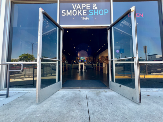 Outside - Welcome to Cloudscape Smoke & Vape! Step inside and explore The South Bay's largest selection of vape and smoke products. From disposable vapes, starter kits, to premium e-juices and devices, we've got it all at unbeatable prices. Visit us today and let our expert staff help you find the perfect device. Open daily, located at Artesia & Hawthorne. Outside - Welcome to Cloudscape Smoke & Vape! Step inside and explore The South Bay's largest selection of vape and smoke products. From disposable vapes, starter kits, to premium e-juices and devices, we've got it all at unbeatable prices. Visit us today and let our expert staff help you find the perfect device. Open daily, located at Artesia & Hawthorne.