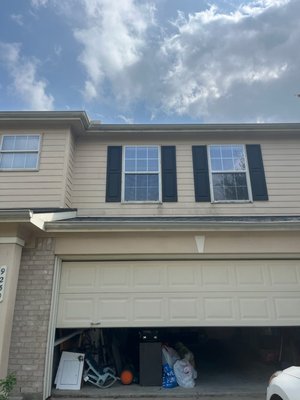 house softwash - This service was done within hours and the owner of the property was very excited seeing his house siding that was full of organic materials in a better shape.