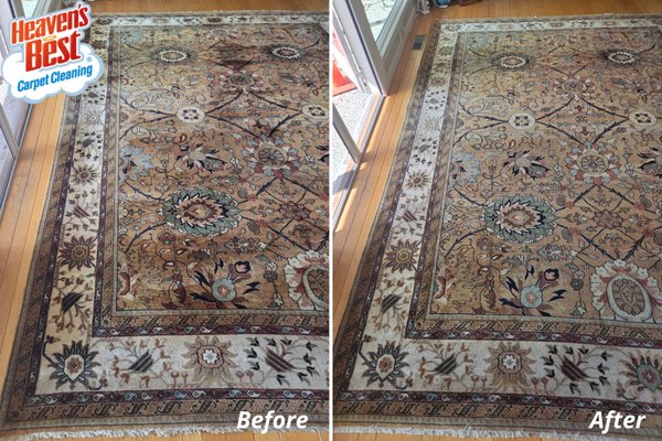 🫧✨ Rug Cleaning - Think of how defenseless your poor area rug really is. It's subject to dust, dirt, mud, odors, oils, and even pet accidents, ash from smoke, and spills from glassware. You spot clean it and vacuum it, but is it really enough to neutralize germs, bacteria, and discoloration that go along with an assault of foot traffic? Parents in particular know the answer to that question. Add it up day after day, year after year, and you'd probably think twice about walking on your area rug with your bare feet, never mind sitting on it.
Still, you need a cleaning that will be tough on dirt—not your rug. That's where expertise comes in. Maintaining your rug's condition and appearance should not be secondary to concerns of cleanliness. A proper rug cleaning delivers both.
Rest assured, Heaven's Best has been perfecting rug cleaning since 1983. Here's what we've found. A proper rug cleaning is just as much about your family's health as it is about preserving the rug's integrity and design. That includes color, texture, and material. Our rug cleaning will prolong the life of your investment while keeping your family healthy. It's important to note here, not all cleaning methods will be compatible with the rugs in your home. At Heaven's Best, we take great care to ensure that the method we use is well-matched to your own individual rug. 🫧✨ Rug Cleaning - Think of how defenseless your poor area rug really is. It's subject to dust, dirt, mud, odors, oils, and even pet accidents, ash from smoke, and spills from glassware. You spot clean it and vacuum it, but is it really enough to neutralize germs, bacteria, and discoloration that go along with an assault of foot traffic? Parents in particular know the answer to that question. Add it up day after day, year after year, and you'd probably think twice about walking on your area rug with your bare feet, never mind sitting on it.
Still, you need a cleaning that will be tough on dirt—not your rug. That's where expertise comes in. Maintaining your rug's condition and appearance should not be secondary to concerns of cleanliness. A proper rug cleaning delivers both.
Rest assured, Heaven's Best has been perfecting rug cleaning since 1983. Here's what we've found. A proper rug cleaning is just as much about your family's health as it is about preserving the rug's integrity and design. That includes color, texture, and material. Our rug cleaning will prolong the life of your investment while keeping your family healthy. It's important to note here, not all cleaning methods will be compatible with the rugs in your home. At Heaven's Best, we take great care to ensure that the method we use is well-matched to your own individual rug.
