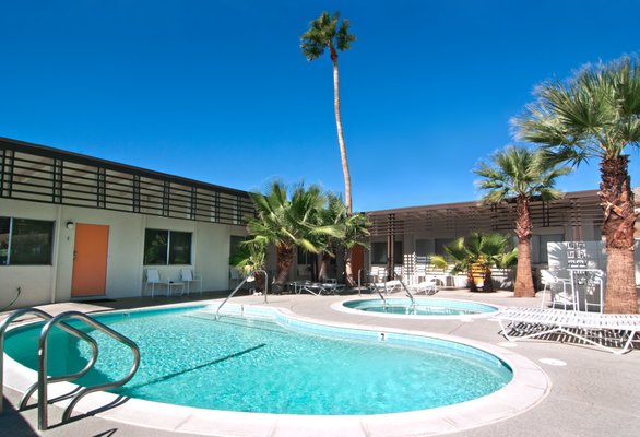 Desert Oasis - Palm garden with pool and hot tub, mountain and valley view will be our backdrop during the warm sunny days and star filled desert nights Desert Oasis - Palm garden with pool and hot tub, mountain and valley view will be our backdrop during the warm sunny days and star filled desert nights
